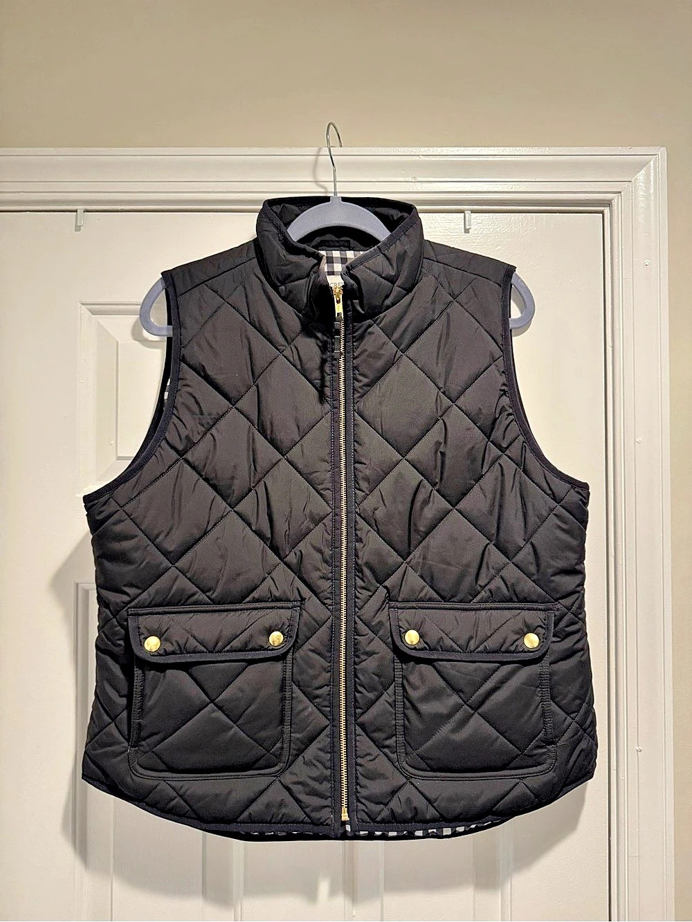 J.CREW Excursion Quilted Vest in Black